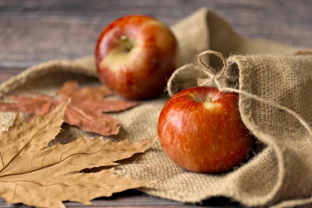 fall decorations with leaves