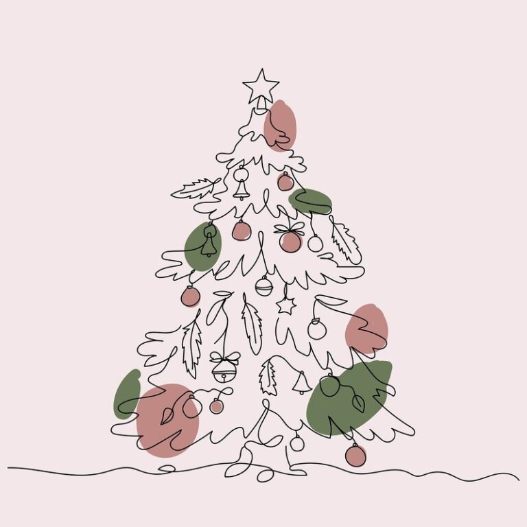 minimalist christmas tree