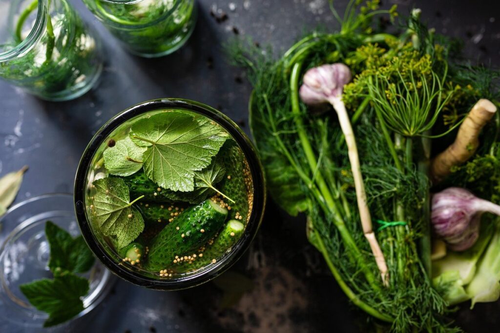 pickled garlic scapes