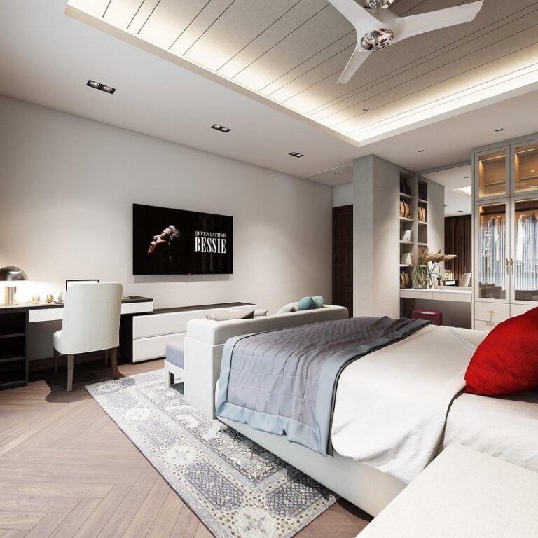 television in the bedroom