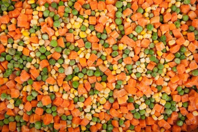 canned vs frozen vegetables