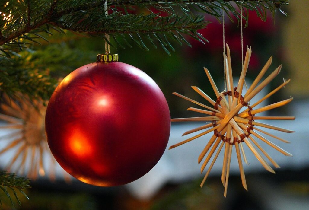handmade christmas baubles