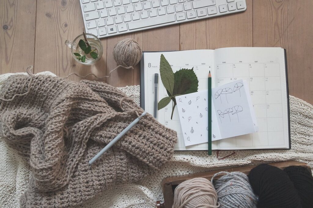 leaves sketching